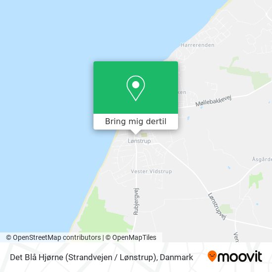 Det Blå Hjørne (Strandvejen / Lønstrup) kort