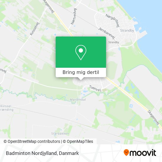 Badminton Nordjylland kort