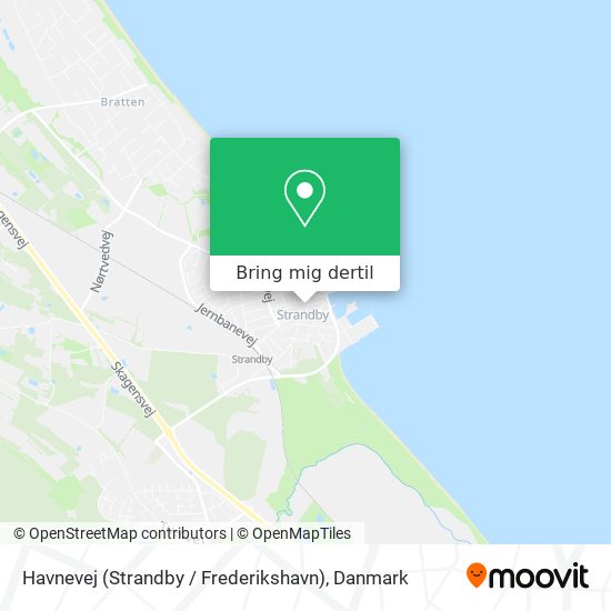 Havnevej (Strandby / Frederikshavn) kort