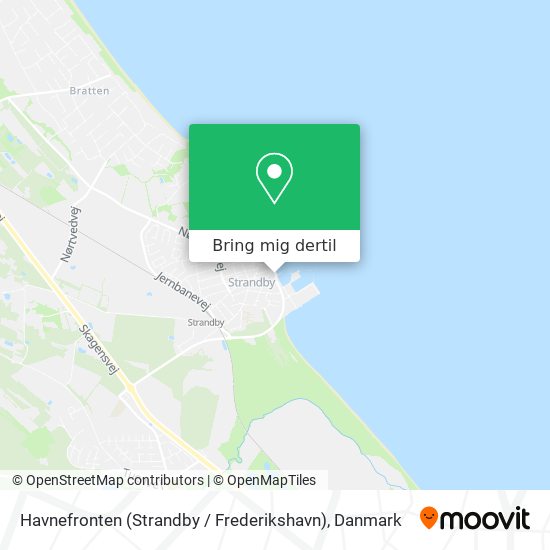 Havnefronten (Strandby / Frederikshavn) kort