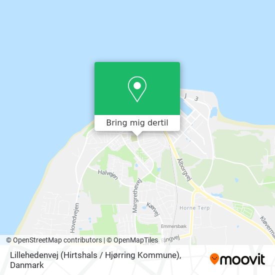 Lillehedenvej (Hirtshals / Hjørring Kommune) kort