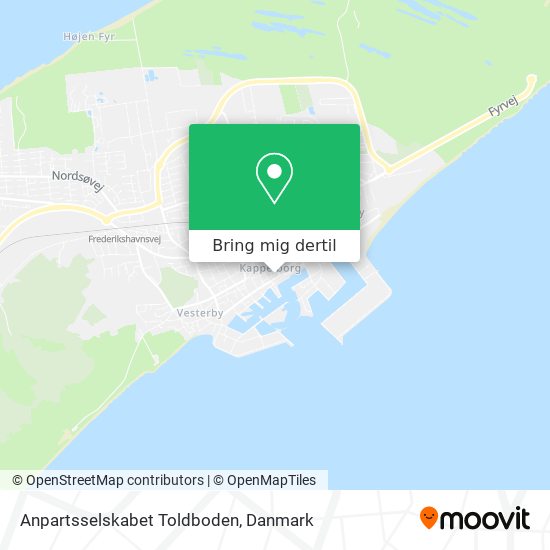 Anpartsselskabet Toldboden kort