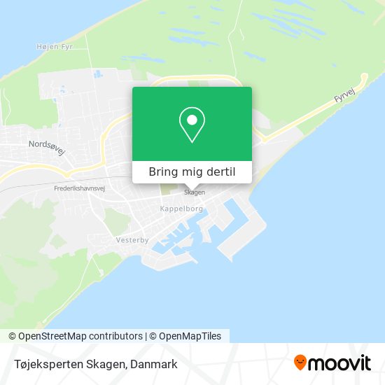 Tøjeksperten Skagen kort