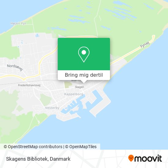 Skagens Bibliotek kort