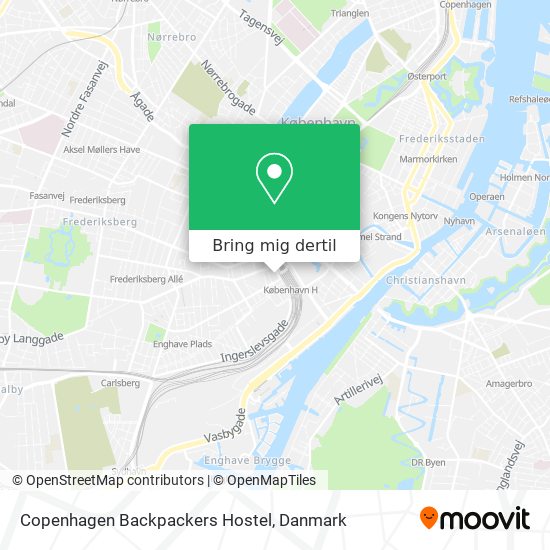 Copenhagen Backpackers Hostel kort