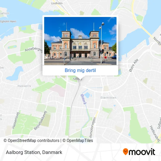 Aalborg Station kort