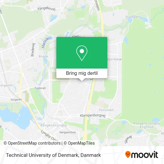 Technical University of Denmark kort