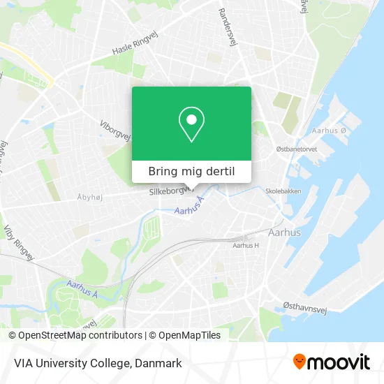 VIA University College kort