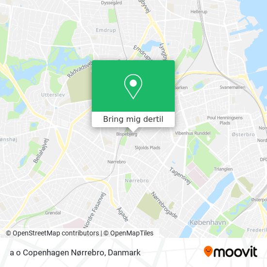 a o Copenhagen Nørrebro kort
