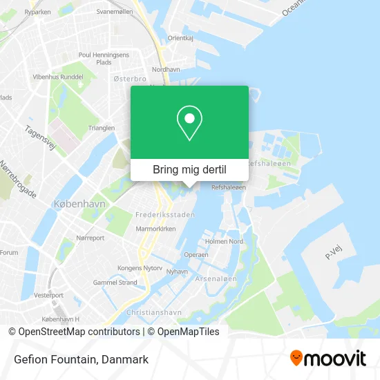 Gefion Fountain kort