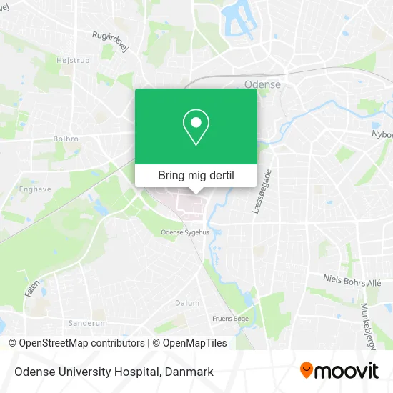 Odense University Hospital kort