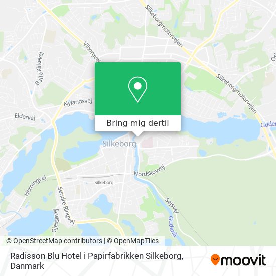 Radisson Blu Hotel i Papirfabrikken Silkeborg kort