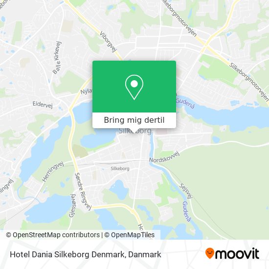 Hotel Dania Silkeborg Denmark kort