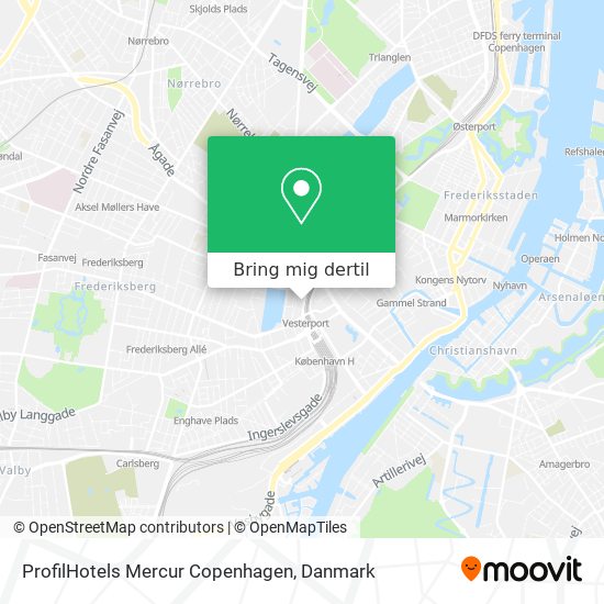 ProfilHotels Mercur Copenhagen kort