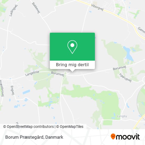 Borum Præstegård kort