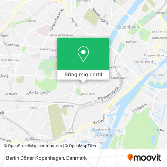 Berlin Döner Kopenhagen kort