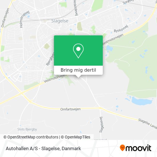 Autohallen A/S - Slagelse kort