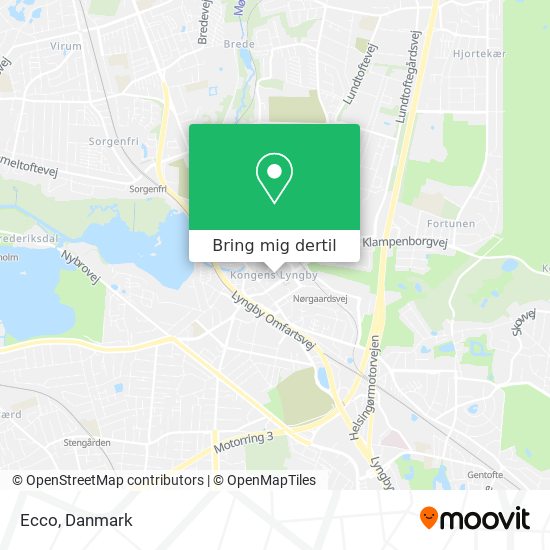 Vej til Ecco i Lyngby-Taarbæk med Bus Metro?