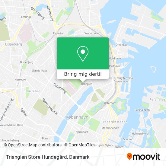 Trianglen Store Hundegård kort