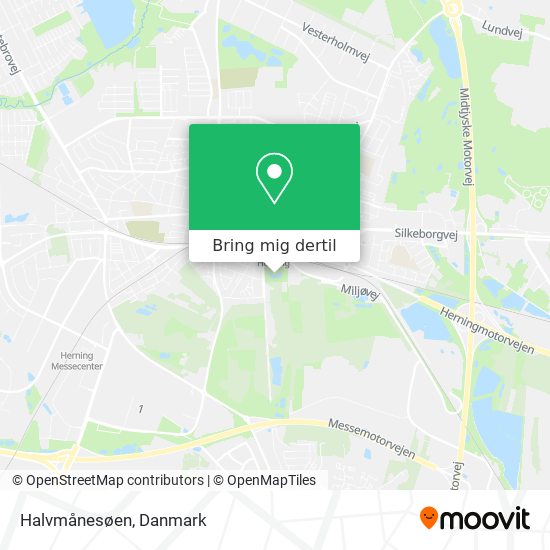 Halvmånesøen kort