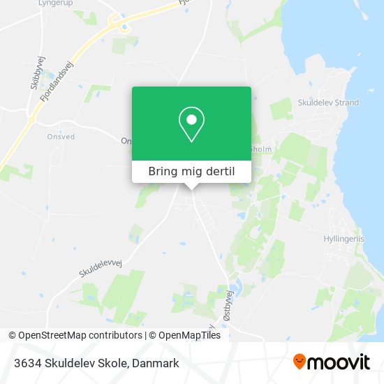 3634 Skuldelev Skole kort
