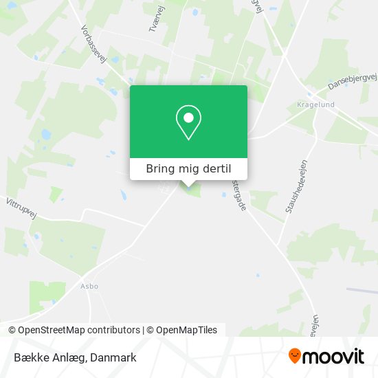 Bække Anlæg kort