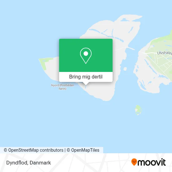 Dyndflod kort