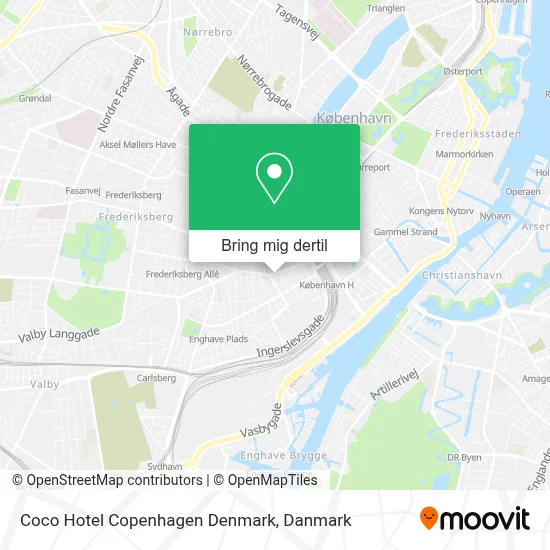 Coco Hotel Copenhagen Denmark kort