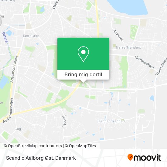 Scandic Aalborg Øst kort