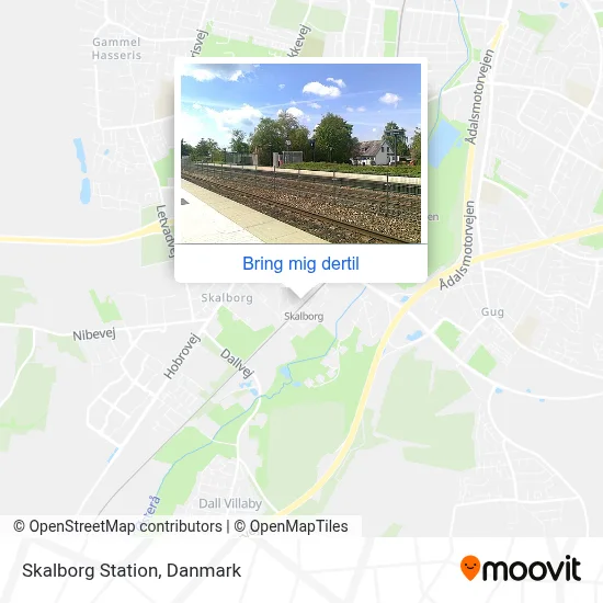 Skalborg Station kort