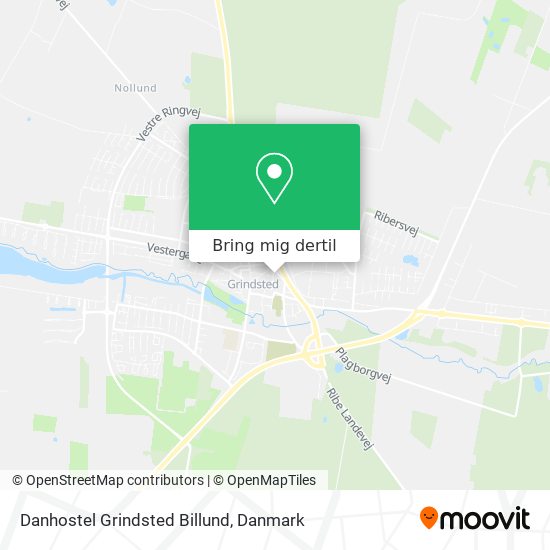 Danhostel Grindsted Billund kort