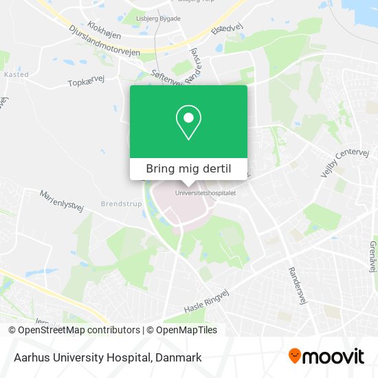 Aarhus University Hospital kort