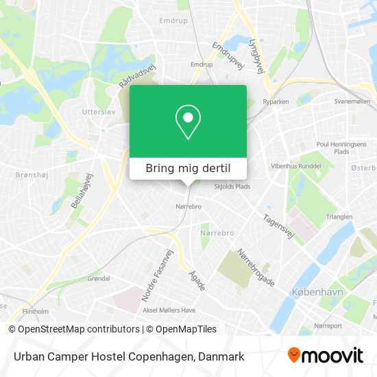 Urban Camper Hostel Copenhagen kort