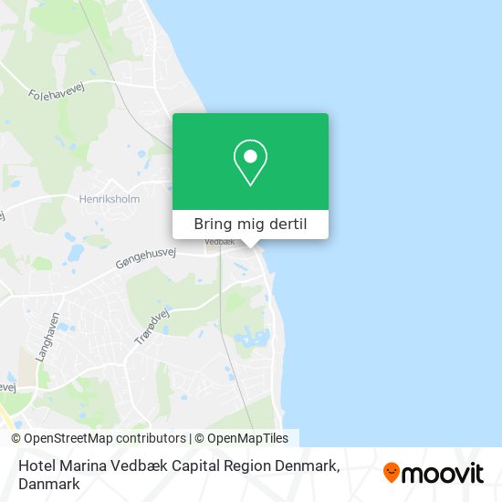 Hotel Marina Vedbæk Capital Region Denmark kort