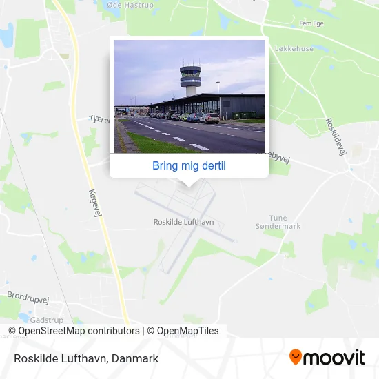 Roskilde Lufthavn kort