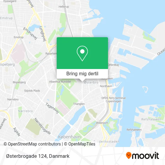 Østerbrogade 124 kort