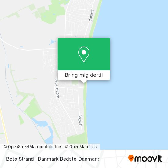 Bøtø Strand - Danmark Bedste kort