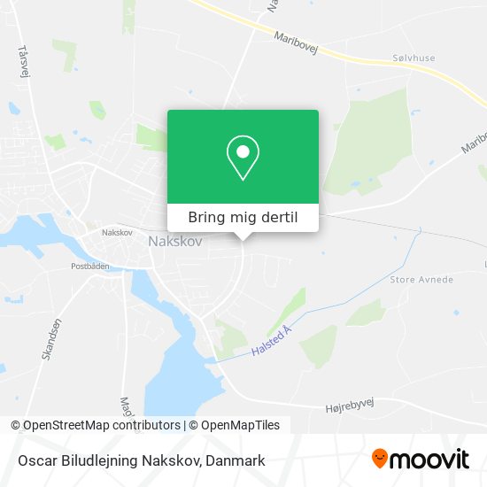 Oscar Biludlejning Nakskov kort