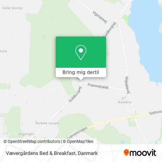 Vævergårdens Bed & Breakfast kort