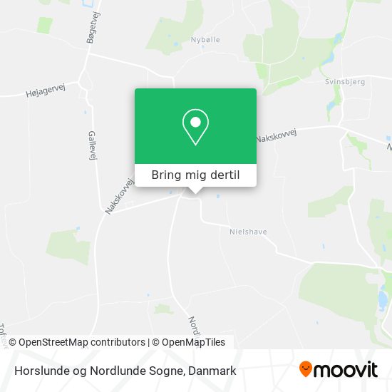 Horslunde og Nordlunde Sogne kort