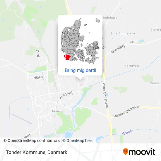 Tønder Kommune kort