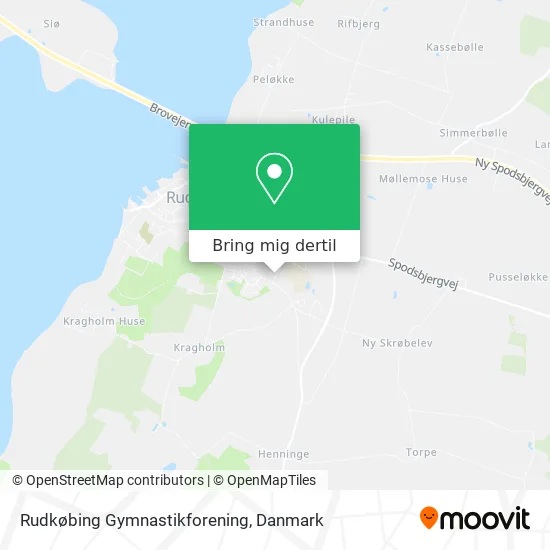 Rudkøbing Gymnastikforening kort