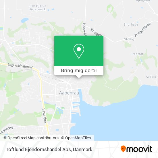 Toftlund Ejendomshandel Aps kort