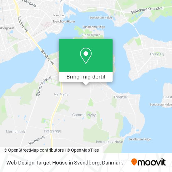 Web Design Target House in Svendborg kort