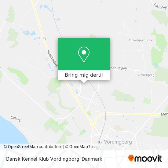 Dansk Kennel Klub Vordingborg kort