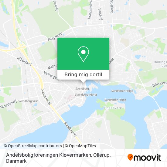 Andelsboligforeningen Kløvermarken, Ollerup kort