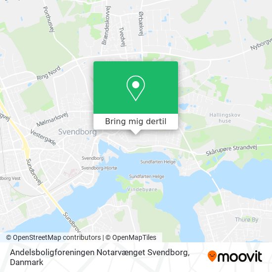 Andelsboligforeningen Notarvænget Svendborg kort
