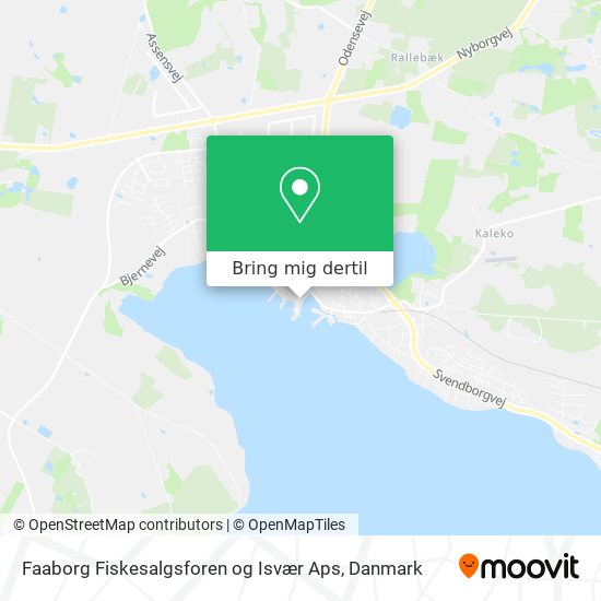 Faaborg Fiskesalgsforen og Isvær Aps kort