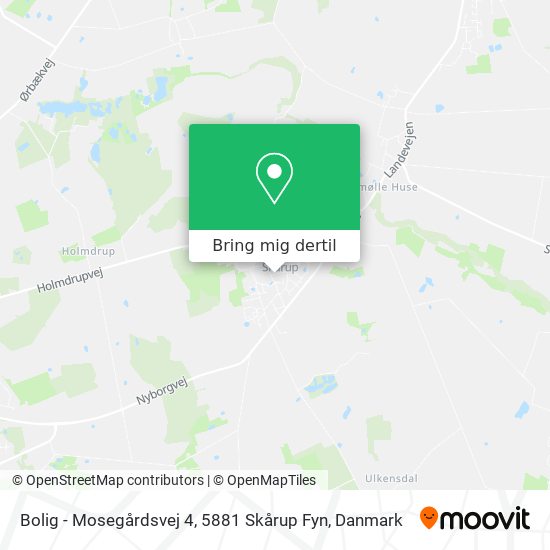 Bolig - Mosegårdsvej 4, 5881 Skårup Fyn kort