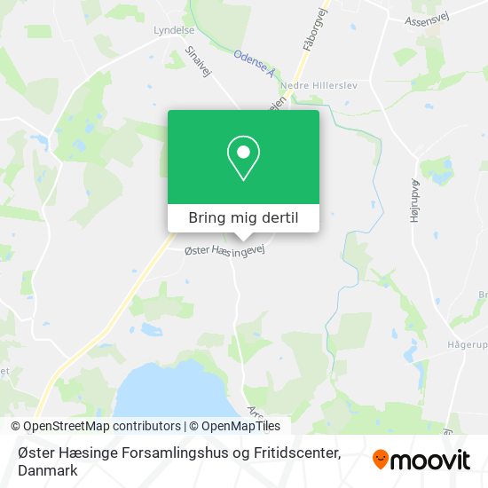 Øster Hæsinge Forsamlingshus og Fritidscenter kort